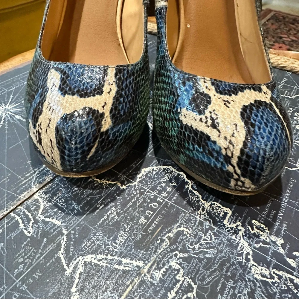 Michael Antonio Snakeskin Platform Heels – Size 8.5 - Picture 7 of 10
